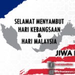 Poster Hari Kebangsaan dan Hari Malaysia 2024 dengan tema Jiwa Merdeka.