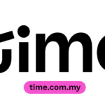 Logo Time dan laman sesawang time.com.my.