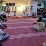 Hadirin majlis kesyukuran bertarikh 7 Disember 2024 bersama berdoa diketuai oleh imam Ustaz Ameen.