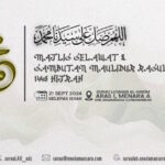 Poster majlis selawat dan sambutan Maulidur Rasul 1446 Hijrah.