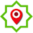 Logo pin lokasi.
