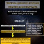 Poster qiamullail Ramadhan 1445 Hijrah.