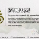 Poster hadis berkenaan fadhilat berselawat di hari Jumaat.